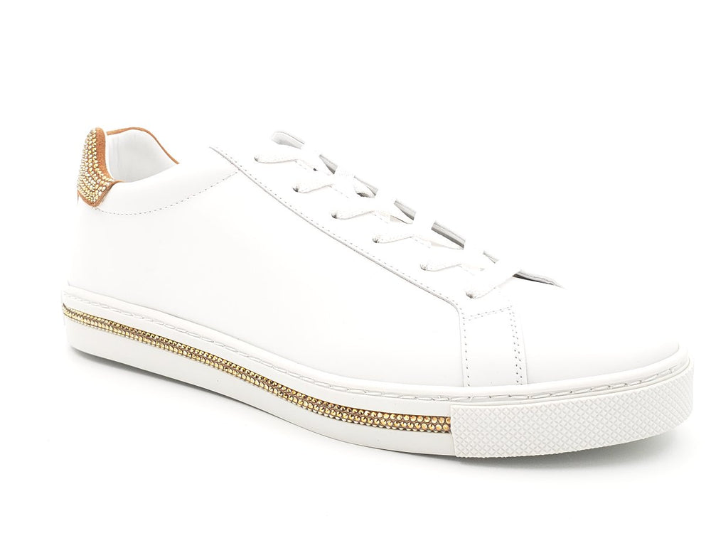 Xtra Sunshine Dark Gold Strass Sneakers - Rene Caovilla - Liberty Shoes Australia