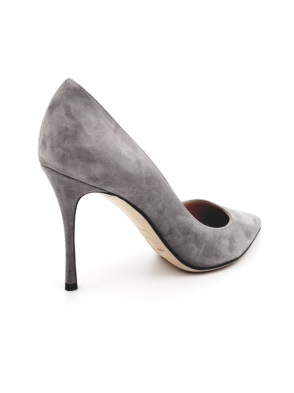 Godiva Grey Suede Pump - SERGIO ROSSI - Liberty Shoes Australia