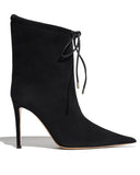 Raquel Black Suede Boots - Alexandre Vauthier - Liberty Shoes Australia