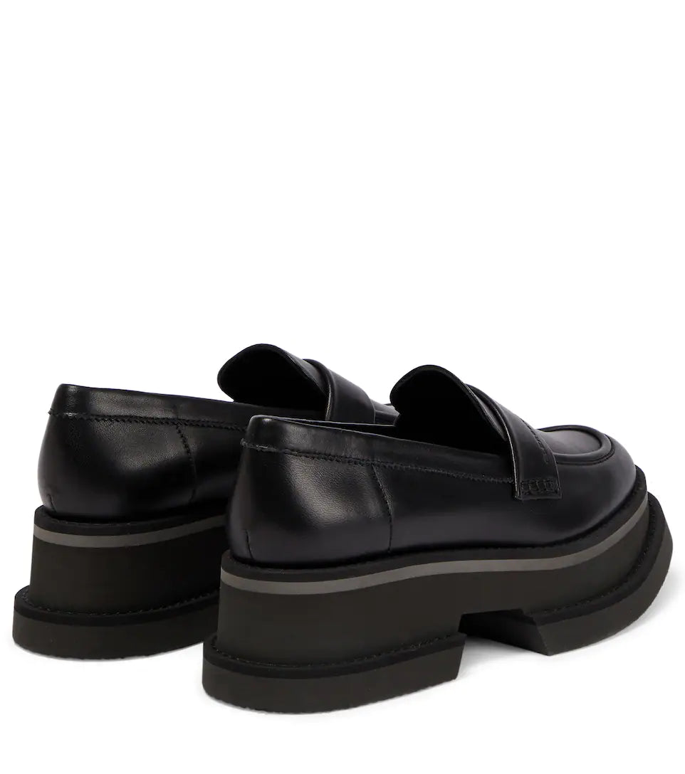 Banel Platform Leather Loafer - SERGIO ROSSI - Liberty Shoes Australia