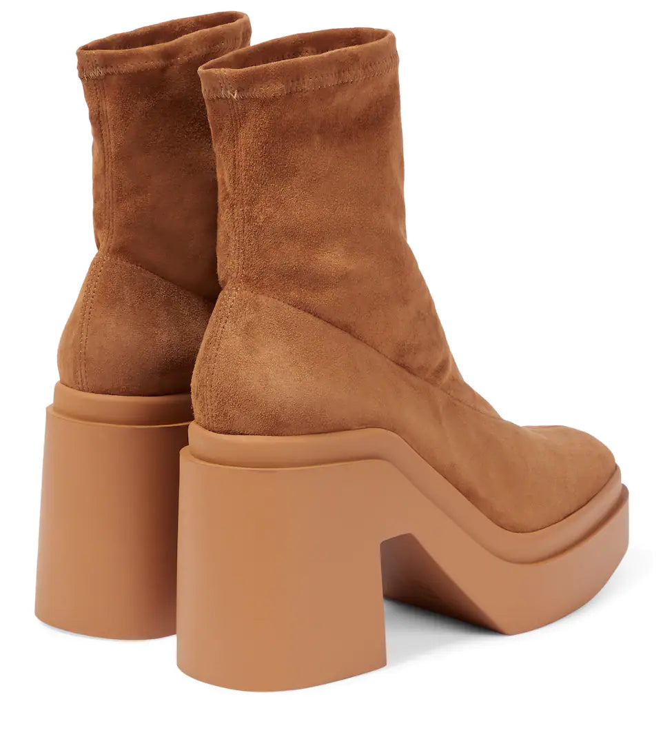 Nina Tan Suede Platform Boots - Clergerie - Liberty Shoes Australia