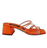 Sr Lunettes Orange Mule - SERGIO ROSSI - Liberty Shoes Australia