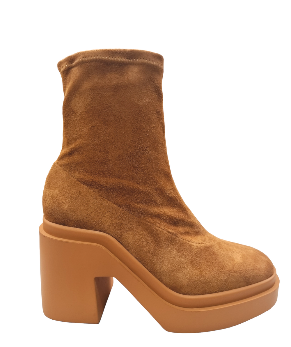 Nina Tan Suede Platform Boots - Clergerie - Liberty Shoes Australia