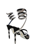 Margot Black Suede Crystal Sandals - Rene Caovilla - Liberty Shoes Australia