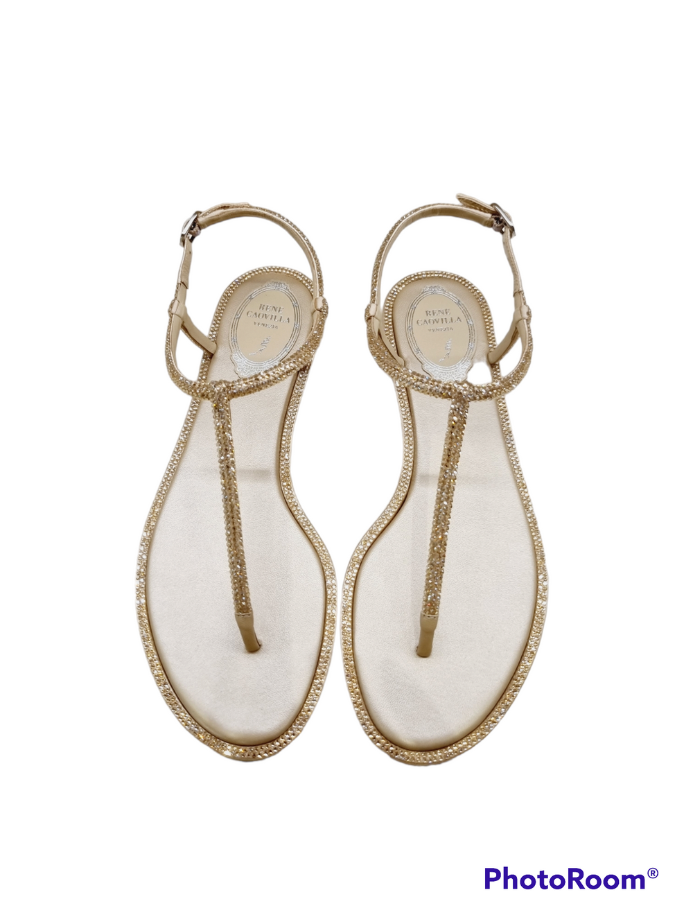Diana Gold Jewel Sandals - Rene Caovilla - Liberty Shoes Australia