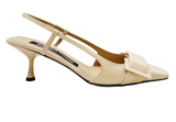 Sr Twenty light nude sling back sandals - SERGIO ROSSI - Liberty Shoes Australia