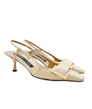 Sr Twenty light nude sling back sandals - SERGIO ROSSI - Liberty Shoes Australia