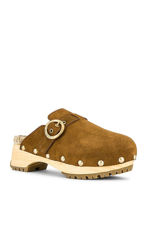 Gema Suede Slip-On Clogs - SEE BY CHLOE - Liberty Shoes Australia