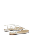 Diana White Strass Flat Sandals - Rene Caovilla - Liberty Shoes Australia