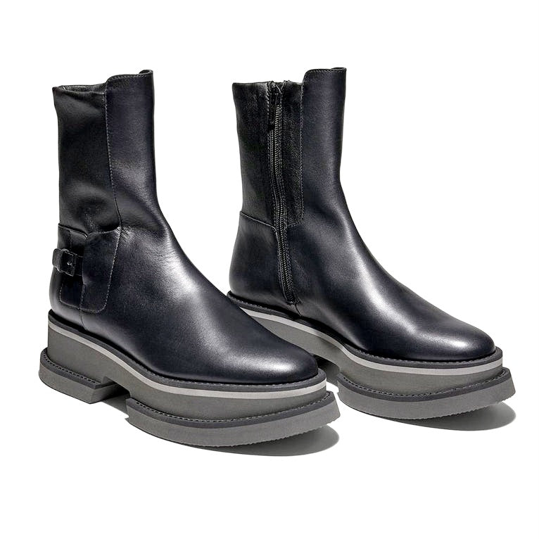 Bey Leather Platform Boots - Clergerie - Liberty Shoes Australia