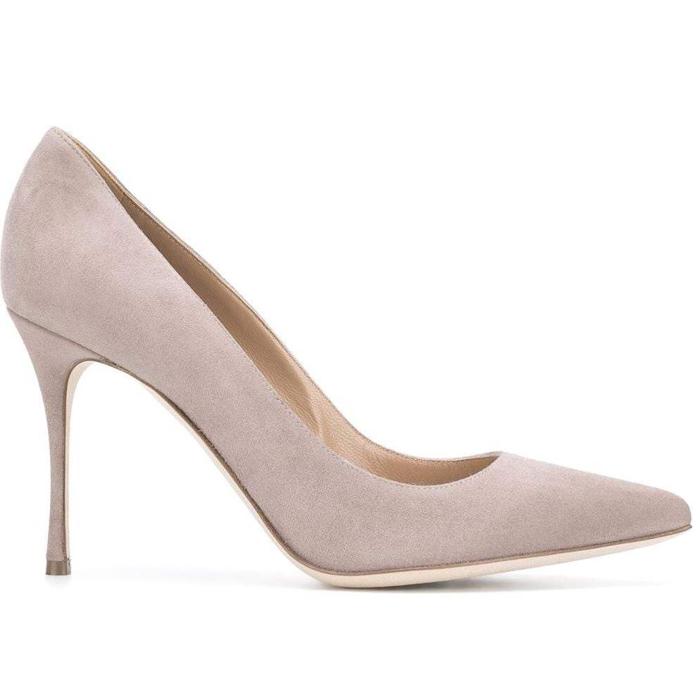 Godiva Nude Suede Pump - SERGIO ROSSI - Liberty Shoes Australia